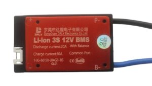 3S20A 12V Lithium Ion Battery Management System(BMS)
